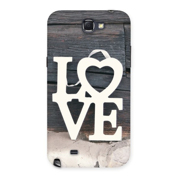Wood Love Lock Back Case for Galaxy Note 2