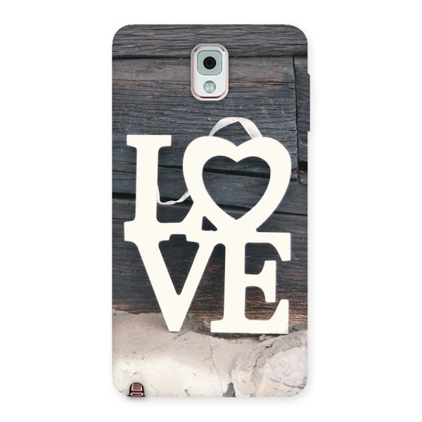 Wood Love Lock Back Case for Galaxy Note 3