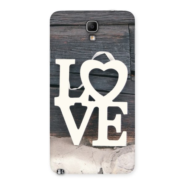 Wood Love Lock Back Case for Galaxy Note 3 Neo