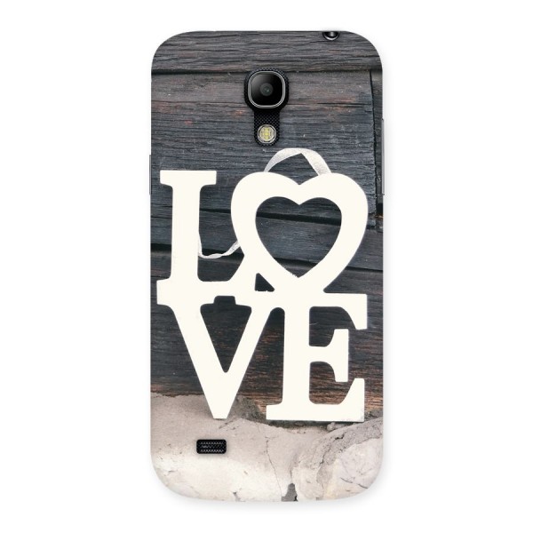 Wood Love Lock Back Case for Galaxy S4 Mini