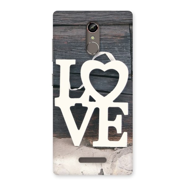 Wood Love Lock Back Case for Gionee S6s