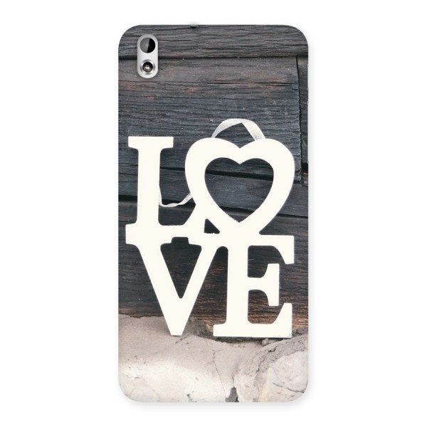 Wood Love Lock Back Case for HTC Desire 816s