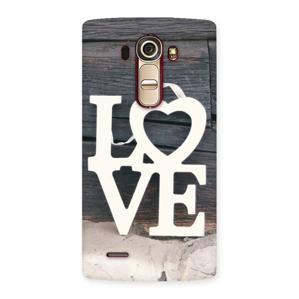 Wood Love Lock Back Case for LG G4