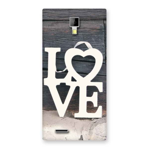 Wood Love Lock Back Case for Micromax Canvas Xpress A99