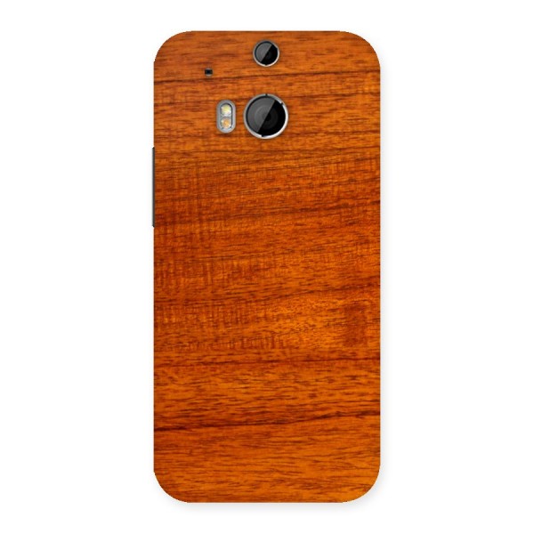 Wood Texture Design Back Case for HTC One M8