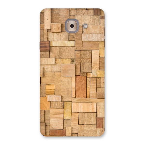 Wooden Blocks Back Case for Galaxy J7 Max