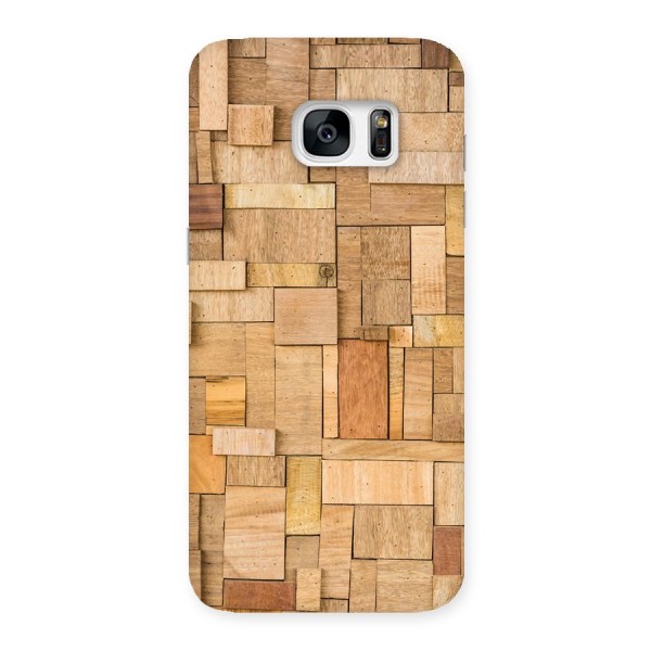 Wooden Blocks Back Case for Galaxy S7 Edge