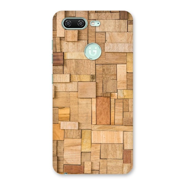 Wooden Blocks Back Case for Gionee S10