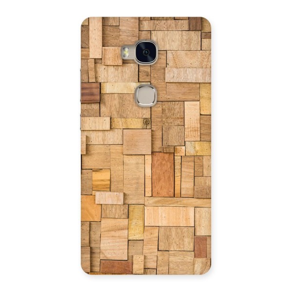Wooden Blocks Back Case for Huawei Honor 5X