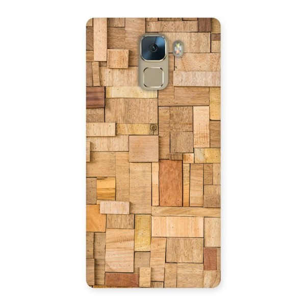 Wooden Blocks Back Case for Huawei Honor 7