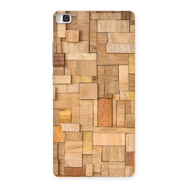 Wooden Blocks Back Case for Huawei P8
