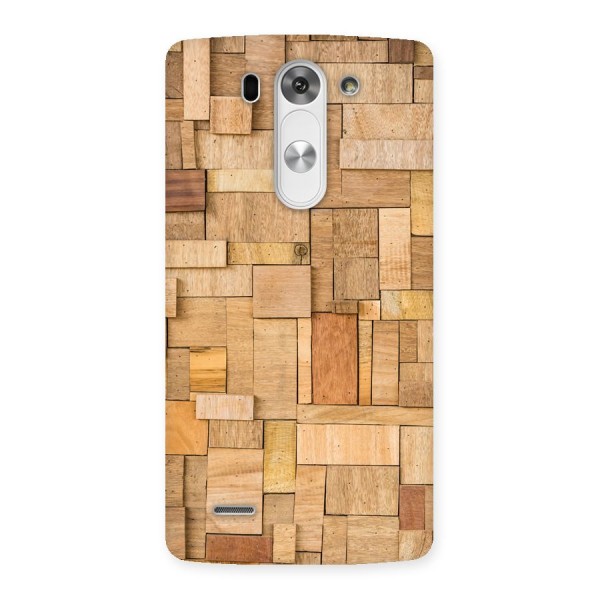 Wooden Blocks Back Case for LG G3 Beat