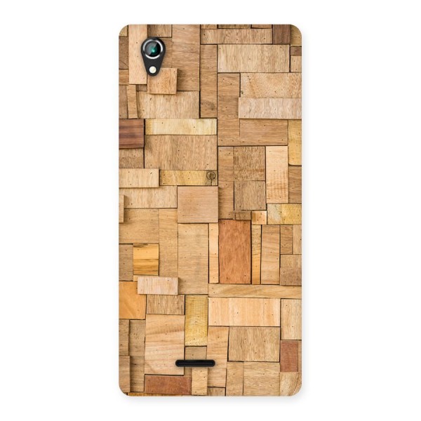 Wooden Blocks Back Case for Lava Iris 800