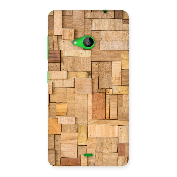 Wooden Blocks Back Case for Lumia 535