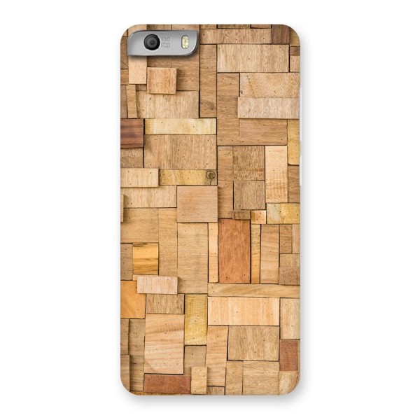 Wooden Blocks Back Case for Micromax Canvas Knight 2