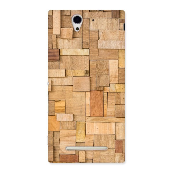 Wooden Blocks Back Case for Sony Xperia C3