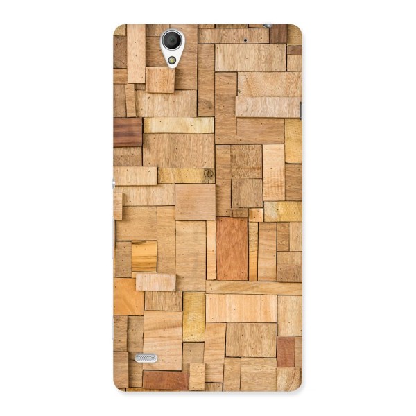 Wooden Blocks Back Case for Sony Xperia C4