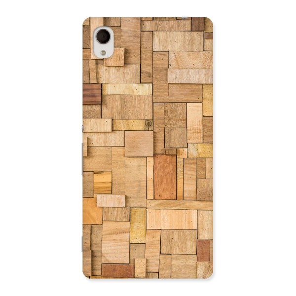 Wooden Blocks Back Case for Sony Xperia M4