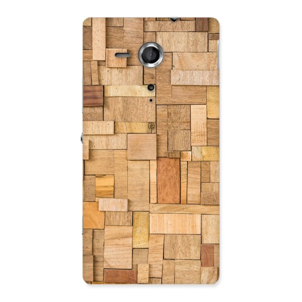 Wooden Blocks Back Case for Sony Xperia SP