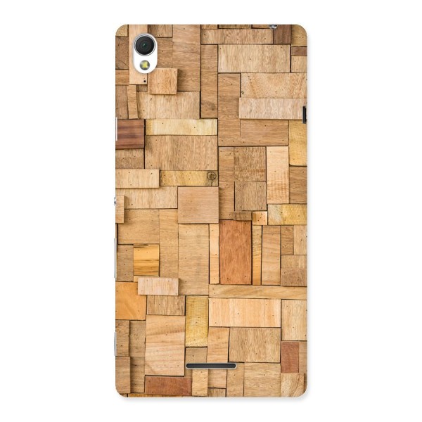 Wooden Blocks Back Case for Sony Xperia T3