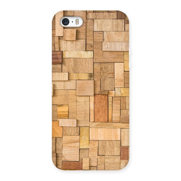 Wooden Blocks Back Case for iPhone SE