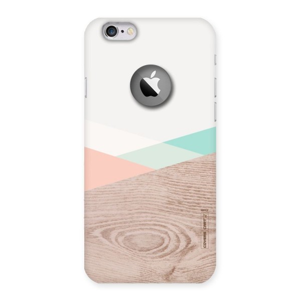Wooden Fusion Back Case for iPhone 6 Logo Cut
