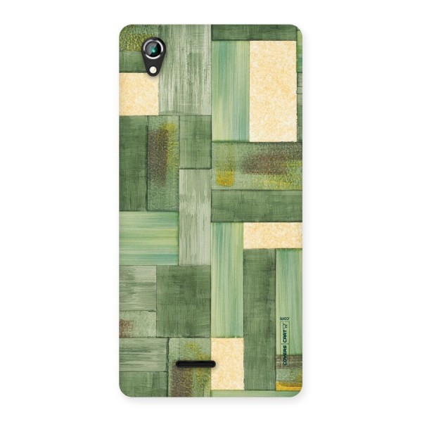 Wooden Green Texture Back Case for Lava Iris 800