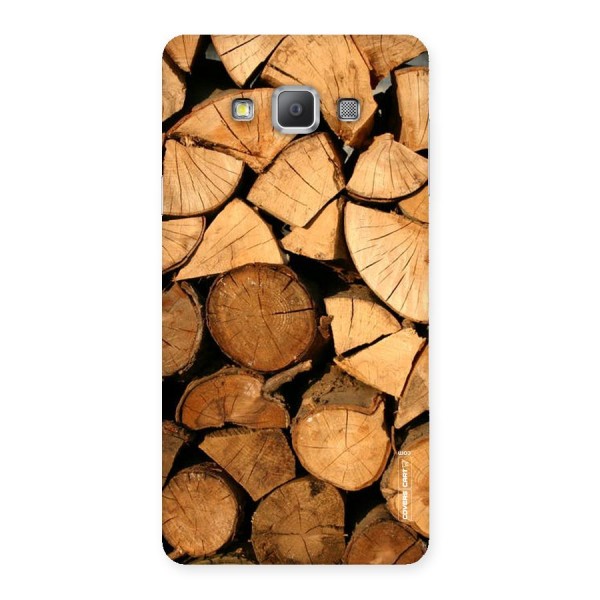 Wooden Logs Back Case for Galaxy A7