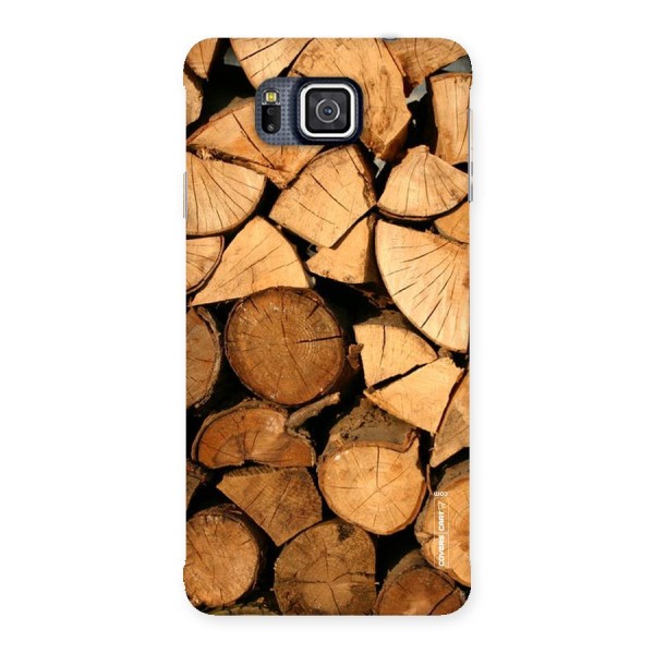 Wooden Logs Back Case for Galaxy Alpha