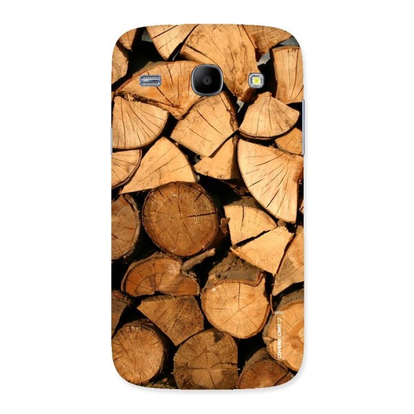 Wooden Logs Back Case for Galaxy Core