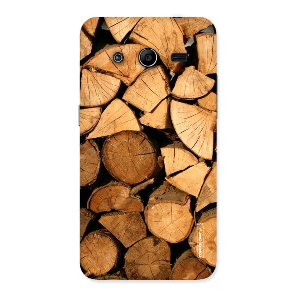 Wooden Logs Back Case for Galaxy Core 2