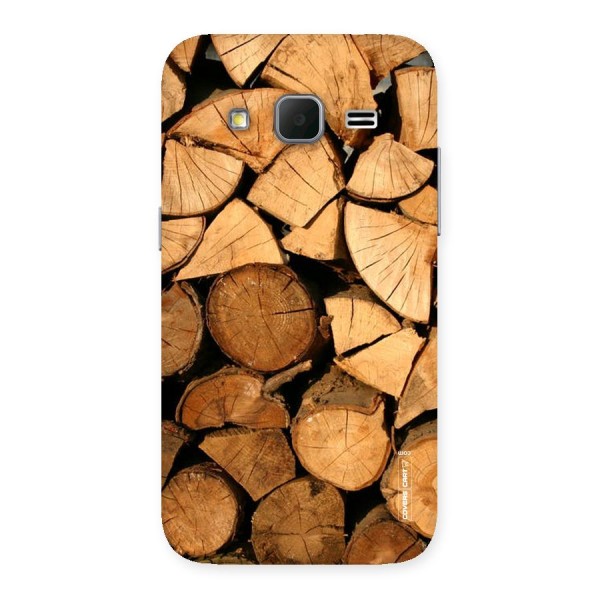 Wooden Logs Back Case for Galaxy Core Prime