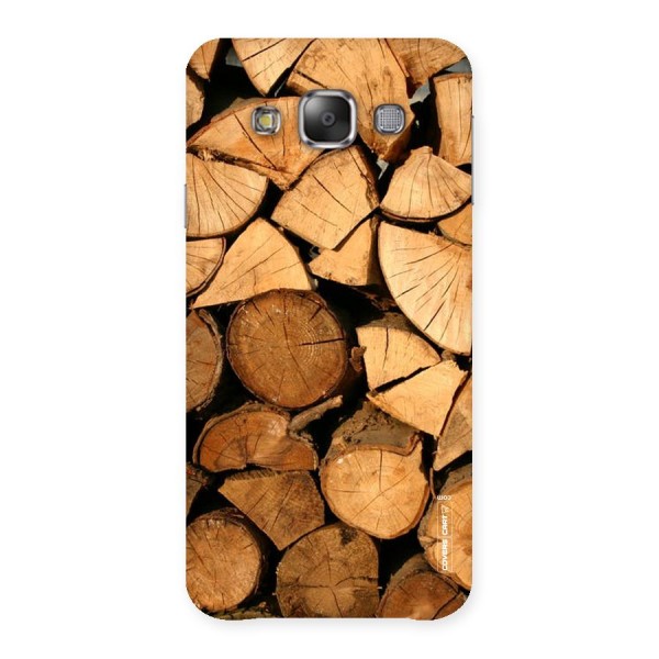 Wooden Logs Back Case for Galaxy E7