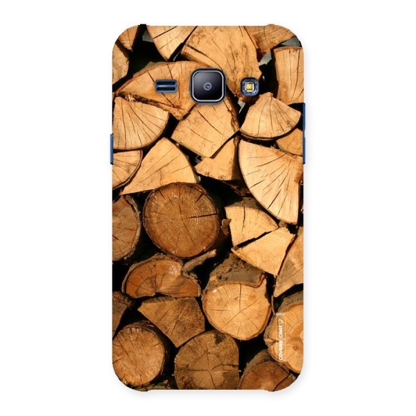 Wooden Logs Back Case for Galaxy J1