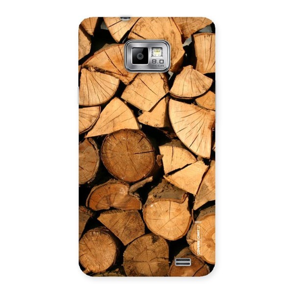Wooden Logs Back Case for Galaxy S2