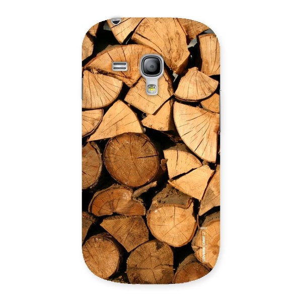 Wooden Logs Back Case for Galaxy S3 Mini