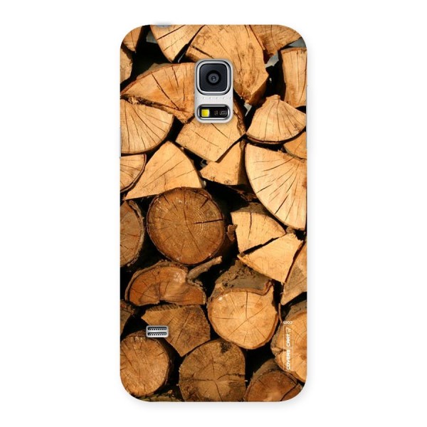 Wooden Logs Back Case for Galaxy S5 Mini