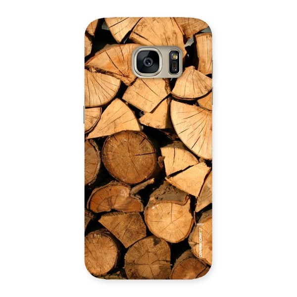 Wooden Logs Back Case for Galaxy S7