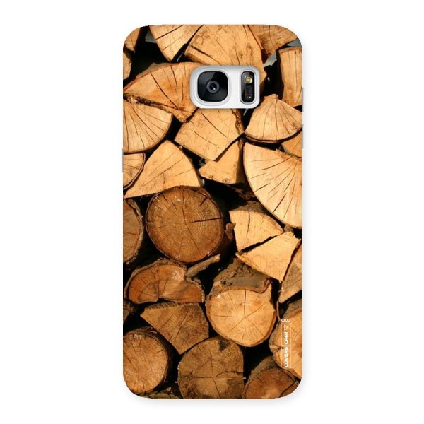 Wooden Logs Back Case for Galaxy S7 Edge