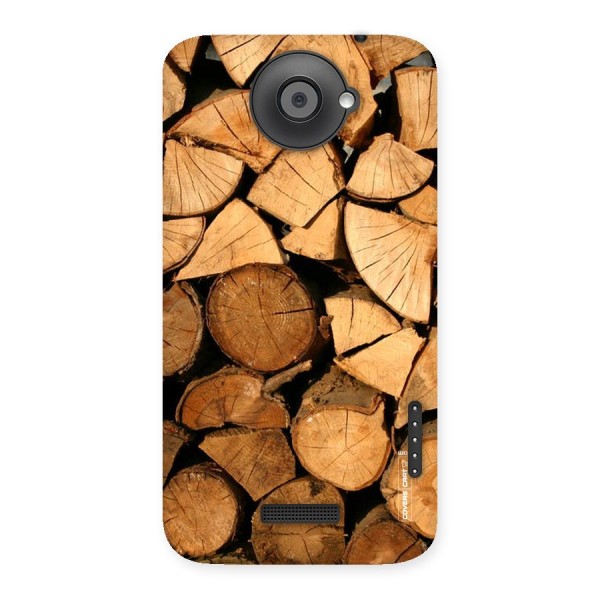 Wooden Logs Back Case for HTC One X