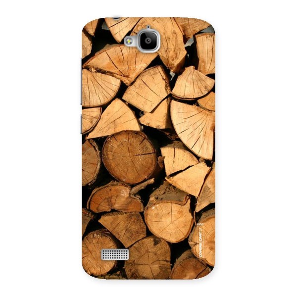 Wooden Logs Back Case for Honor Holly
