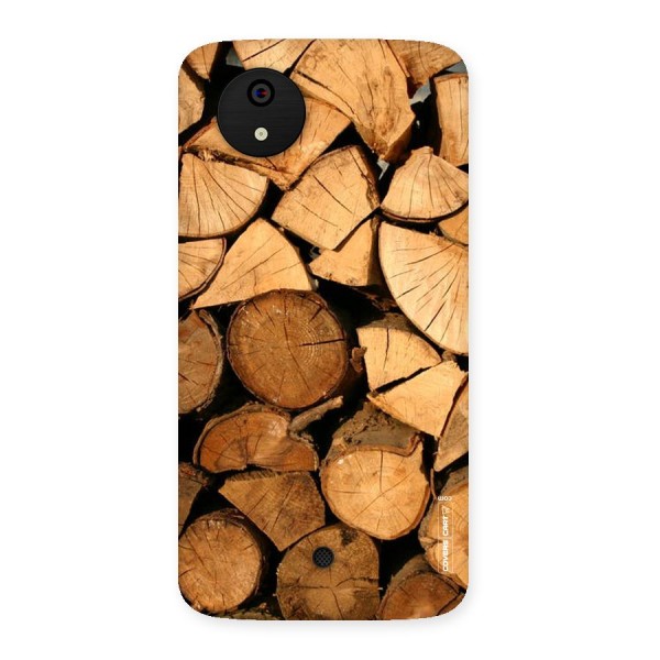 Wooden Logs Back Case for Micromax Canvas A1