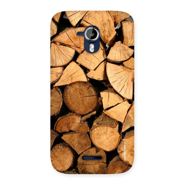 Wooden Logs Back Case for Micromax Canvas Magnus A117