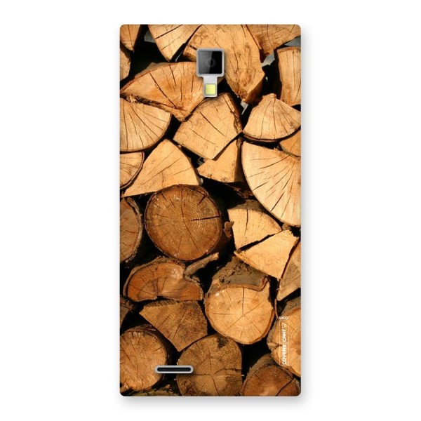 Wooden Logs Back Case for Micromax Canvas Xpress A99