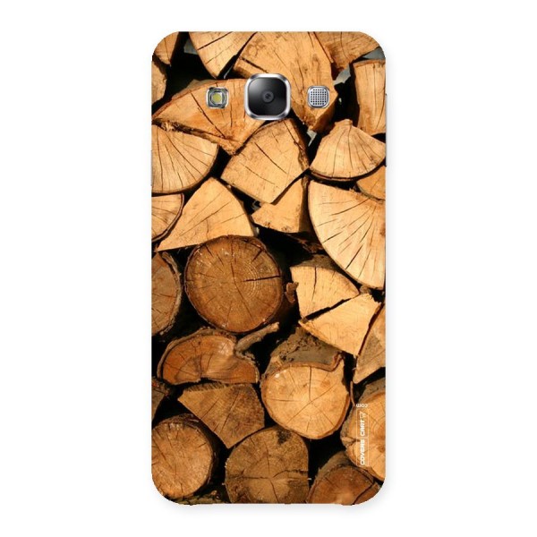 Wooden Logs Back Case for Samsung Galaxy E5