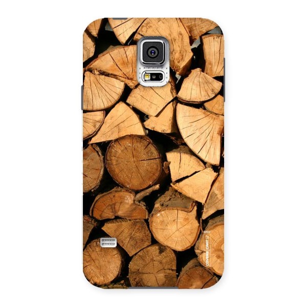 Wooden Logs Back Case for Samsung Galaxy S5