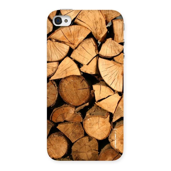 Wooden Logs Back Case for iPhone 4 4s