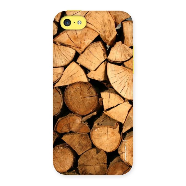 Wooden Logs Back Case for iPhone 5C