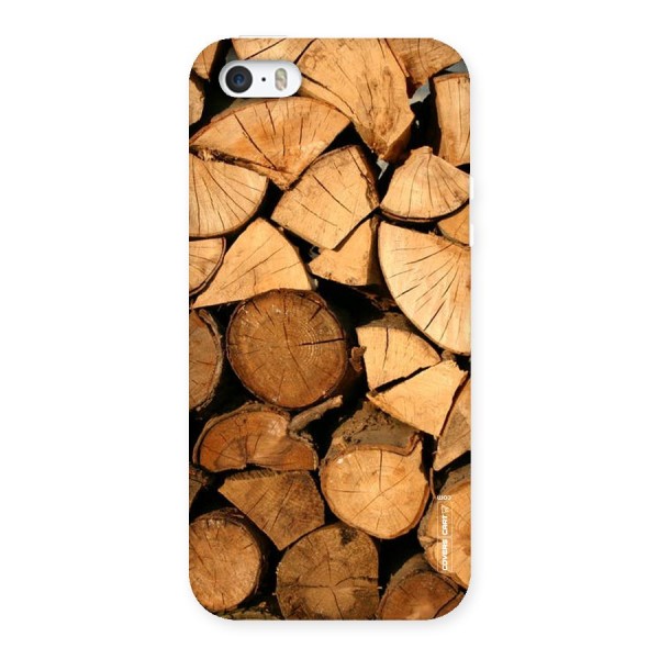 Wooden Logs Back Case for iPhone SE