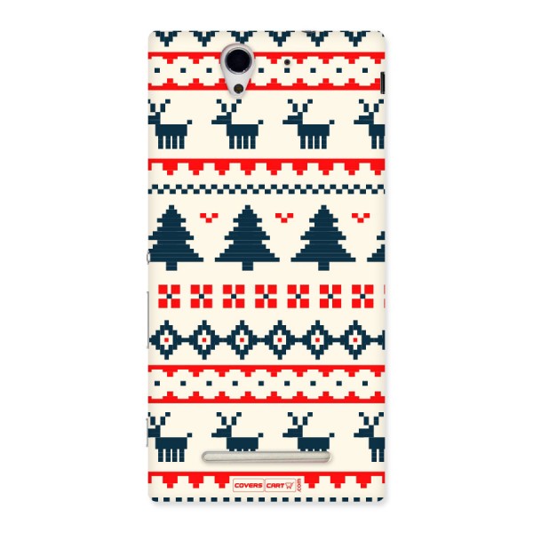 Christmas Design Pattern Back Case for Sony Xperia C3